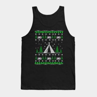 Camping Ugly Christmas Sweater Gift Ideas Cute Tank Top